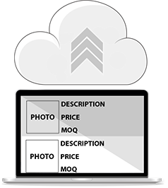Upload Orders to a Database Upload database with descriptions, prices and photos