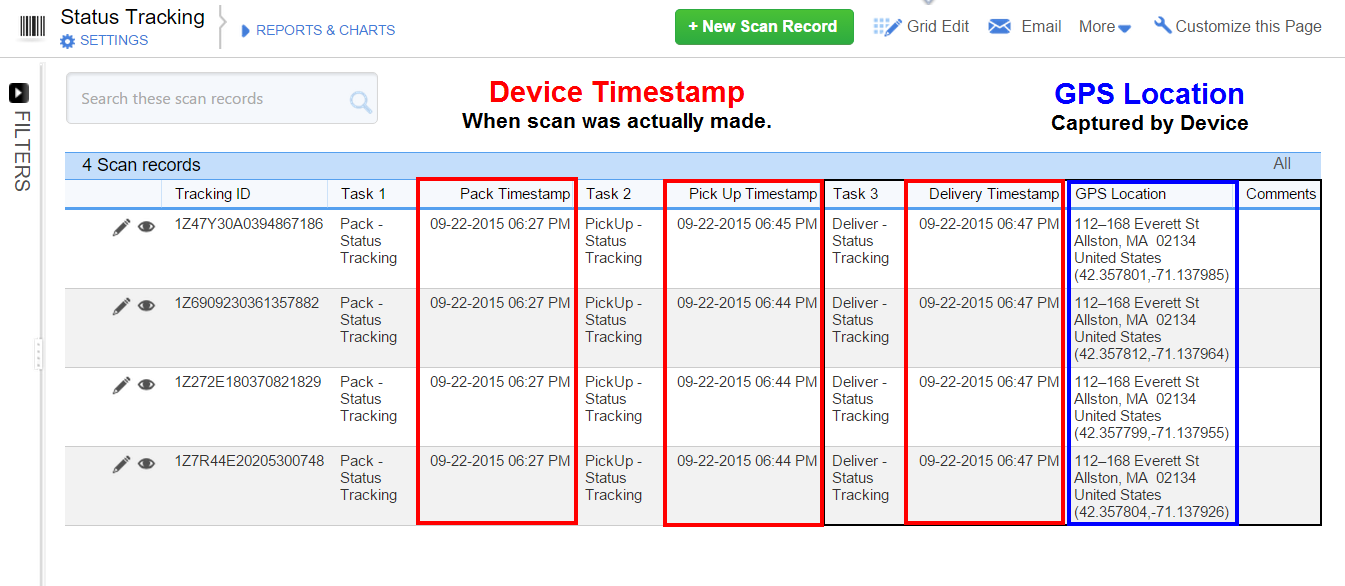 Status Tracking