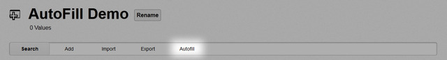 Autofill Demo Autofill Demo