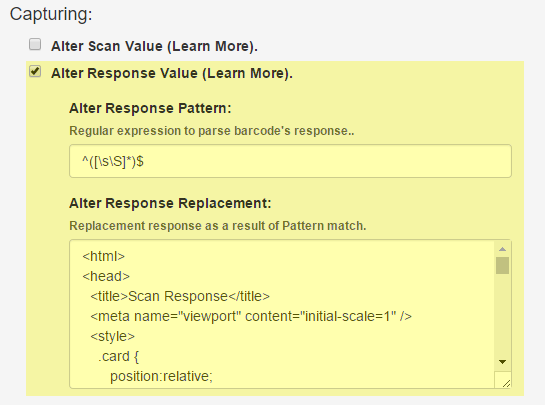 Alter Response Pattern