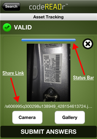 Photo capture share and status Photo capture share and status