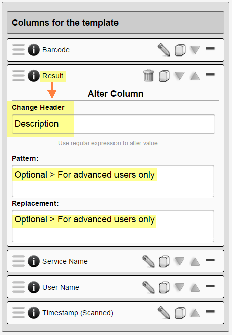 Export template steps Export template steps
