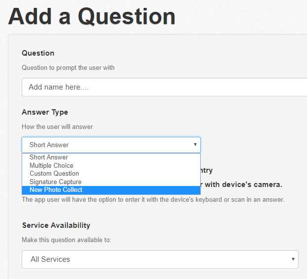 photo dropdown option photo dropdown option
