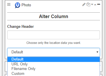 export template operation