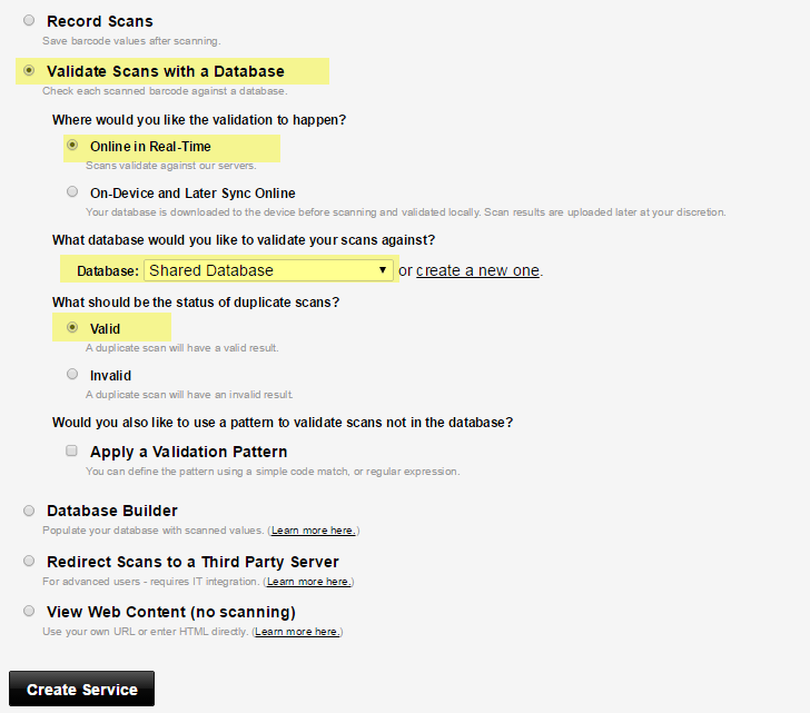 Validate Scans with a Database Validate scans with a database