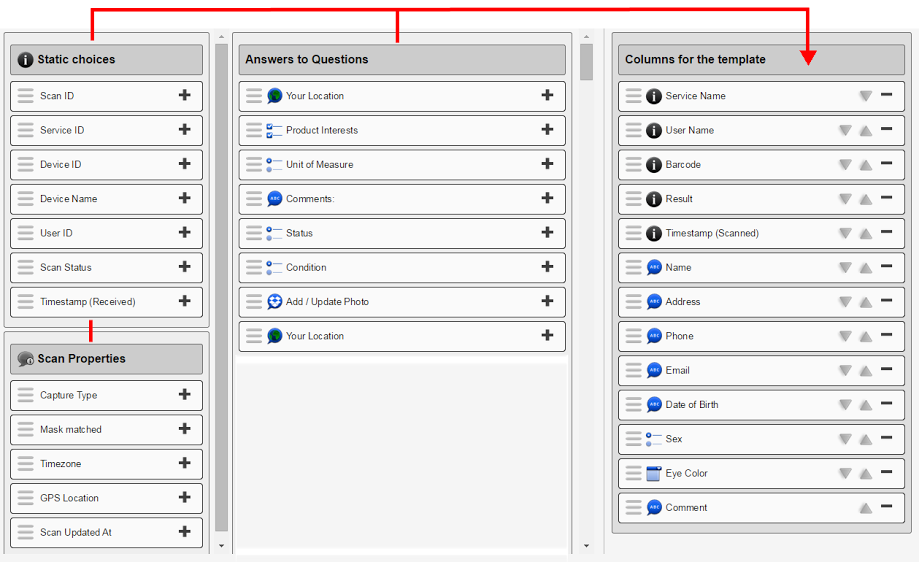 Drag and drop scan flow Drag and drop scan flow