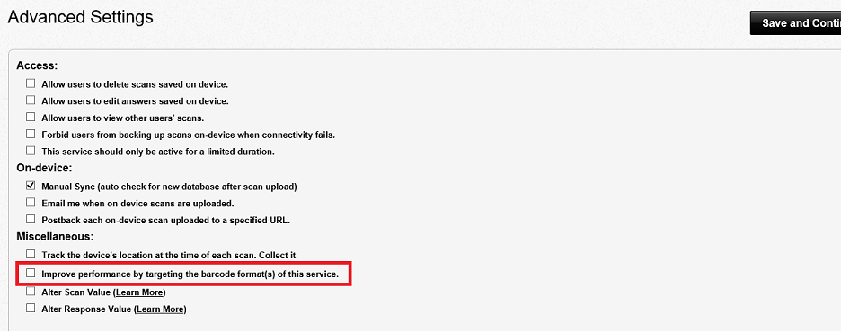 Update Advanced Settings Update Advanced Settings