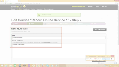 Name your barcode scanner service Name your Service
