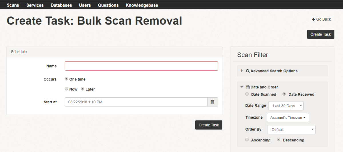 Bulk Scan Removals and Barcode Exports CodeREADr