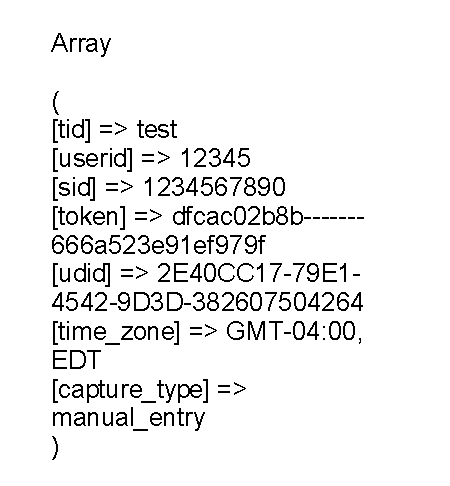 array for postback