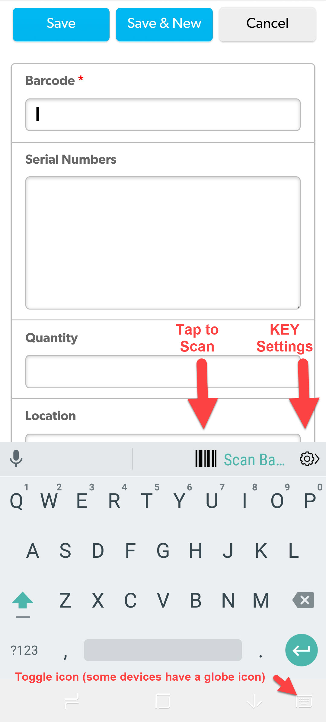 android key wedge