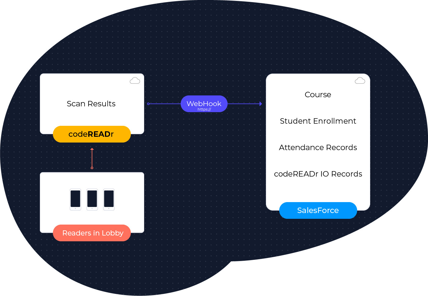 CodeREADr and Salesforce Diagram