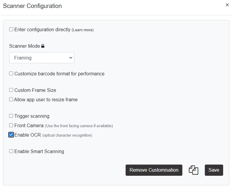 OCR option