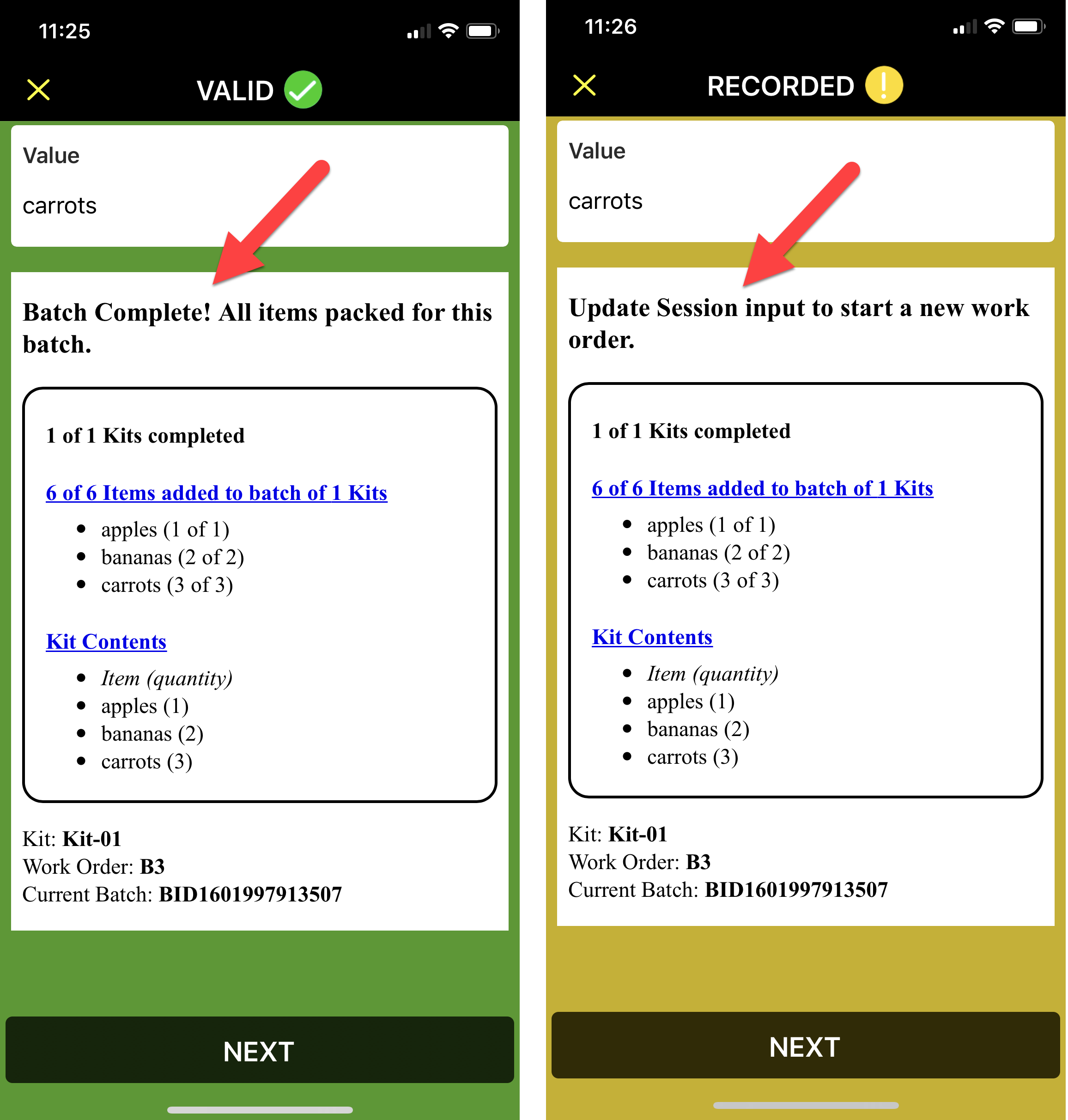 Kitting Verification App Kitting Verification App