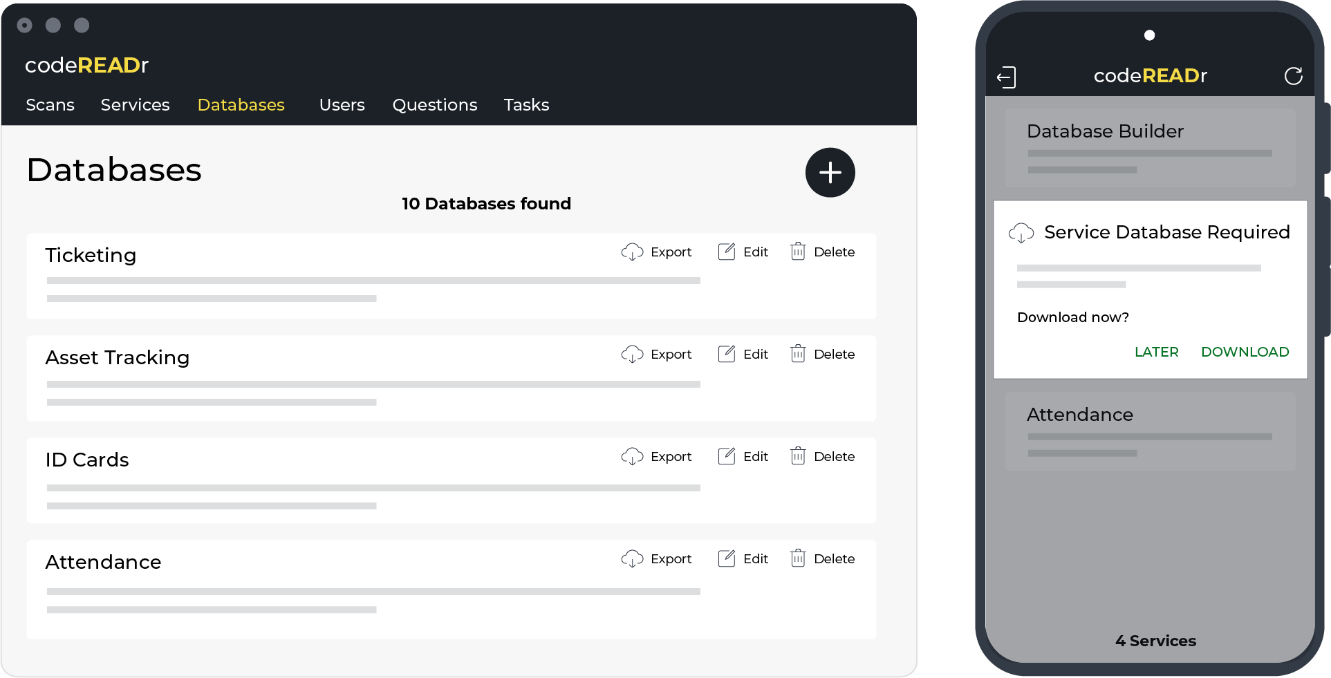 manage databases barcode scanning services manage databases barcode scanning services