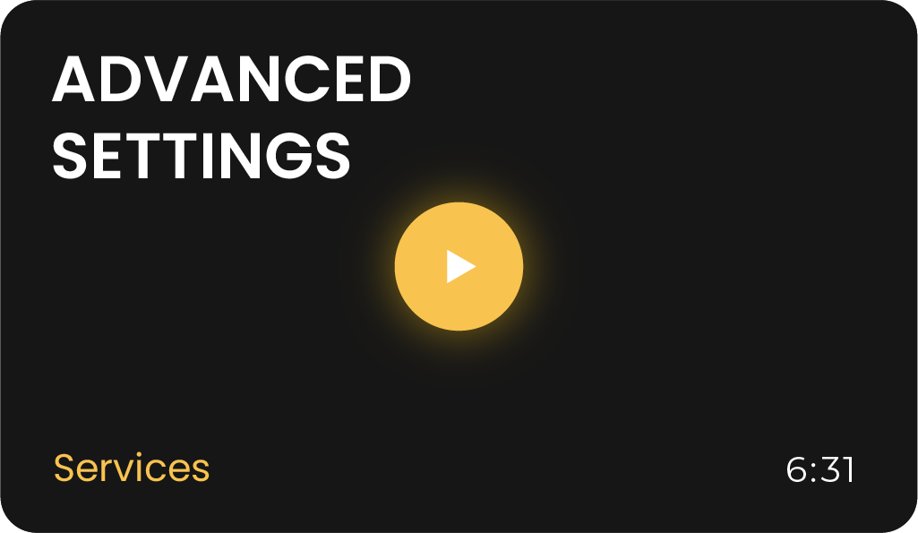 Advanced Settings Video