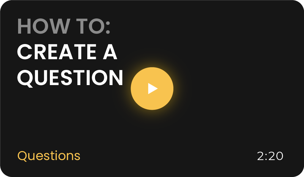 How to Create a Question video