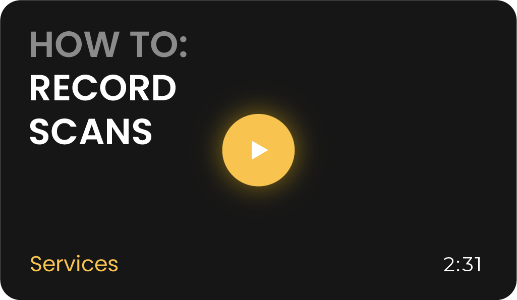How to record scans