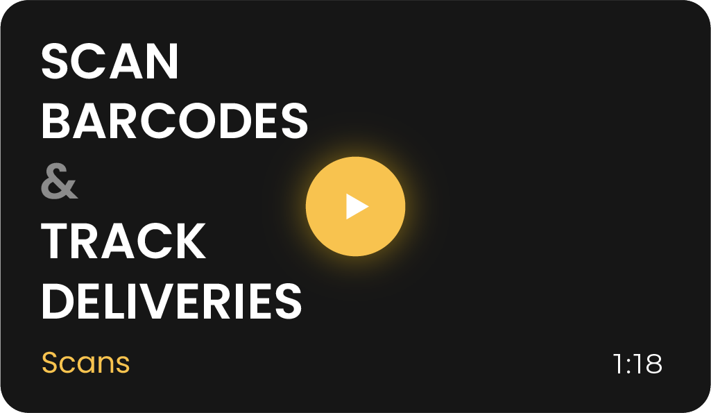 Scan Barcodes and Track Deliveries video