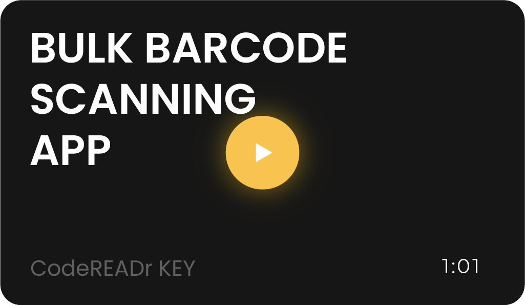 bulk barcode scanning app video