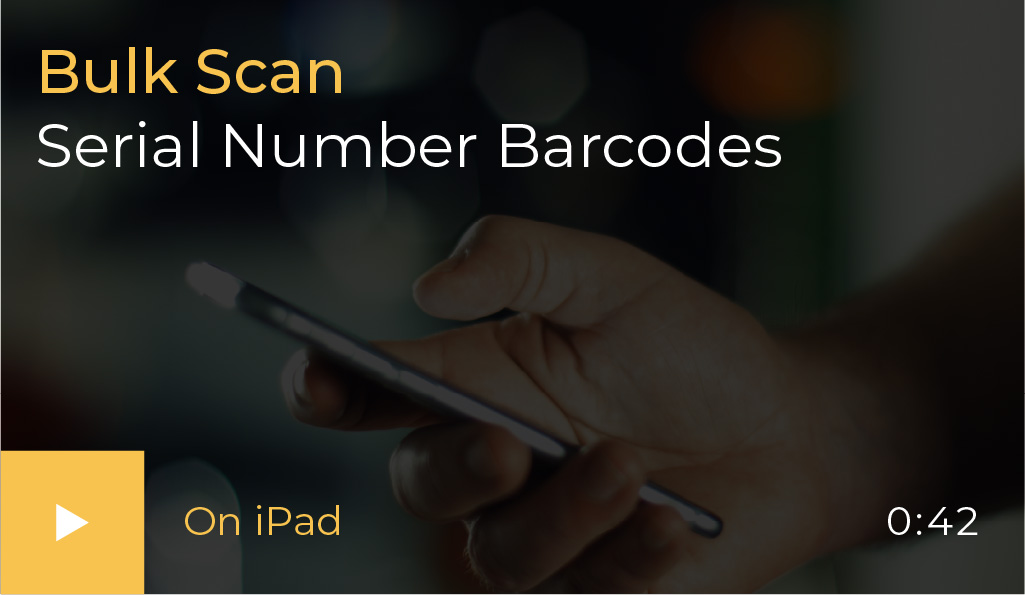 Bulk Scan Serial Number Barcodes