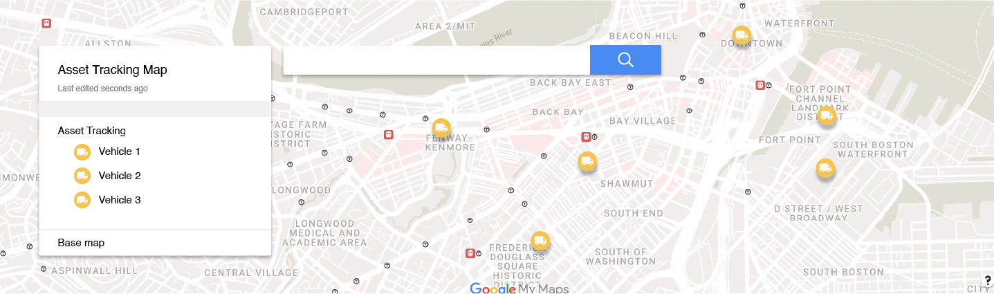 Import Scans to Google My Maps Inventory Audit Example Image