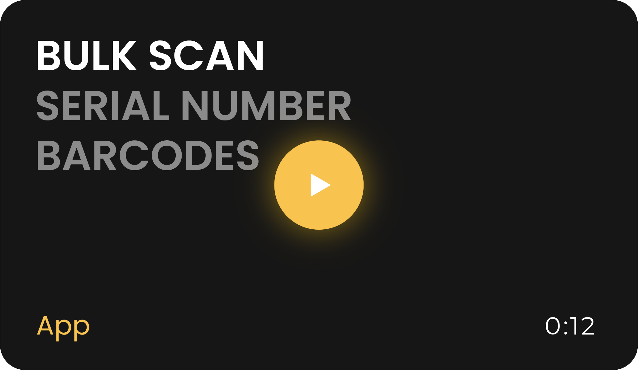 Bulk Scan Serial Numbers