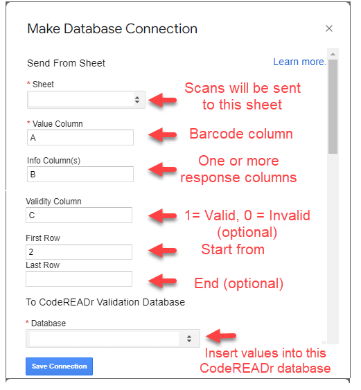 Database Connection Edit