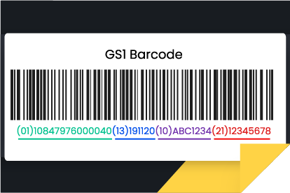 GS1 barcode feature